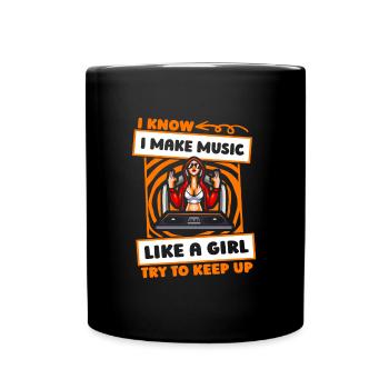 Ingénieur du son Ingénieur du son Fille - Mug uni - noir - Devant