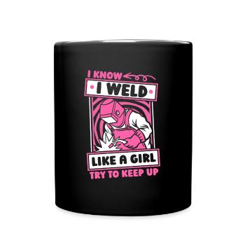 Forgeron Métallurgiste Fille - Mug uni - noir - Devant