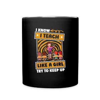 Enseignante maternelle Assistante maternelle - Mug uni - noir - Devant