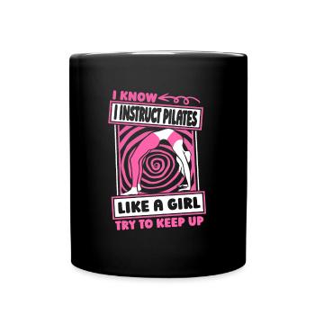 Pilates Teachers Girls - Full Colour Mug - black - Front