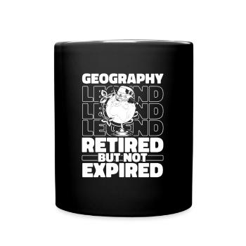 Geography Retired geographer - Full Colour Mug - black - Front