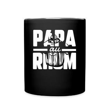 Papa au rhum - Mug uni - noir - Devant