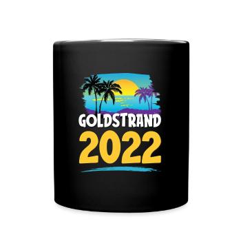 Goldstrand 2023 - Tasse einfarbig - Schwarz - Vorne