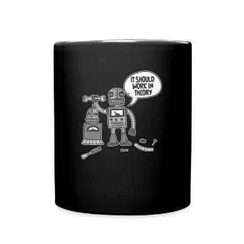 Robotique Ai Robot Drôle - Mug uni - noir - Devant
