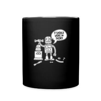 Robotique Ai Robot Drôle - Mug uni - noir - Devant