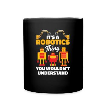 Robotique Ai Robot Drôle - Mug uni - noir - Devant