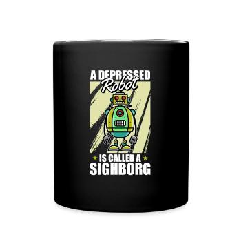Robotique Ai Robot Drôle - Mug uni - noir - Devant