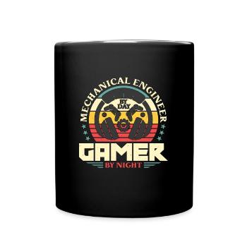 Mechanical Engineer By Night Mechanic Engineer - Full Colour Mug - black - Front