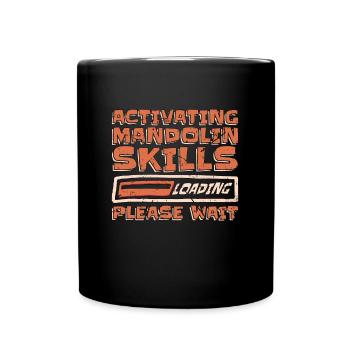Mandolin Activating Mandolin Skills Music Club - Full Colour Mug - black - Front