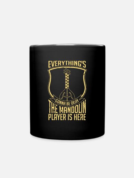 Mandolin Everything's Gonna Be Okay Country Music - Tasse einfarbig - Schwarz