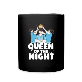 Infirmière de nuit - Mug uni - noir - Devant