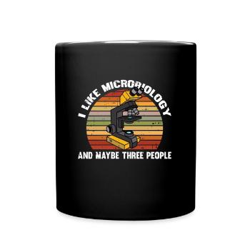 Biologiste biologiste Lustig - Mug uni - noir - Devant