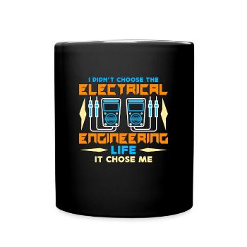 Electrical Engineering I Didn't Choose The Lineman - Tasse einfarbig - Schwarz - Vorne