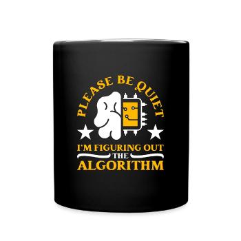 Robotics Please Be Quiet Robots Robotics Engineer - Tasse einfarbig - Schwarz - Vorne
