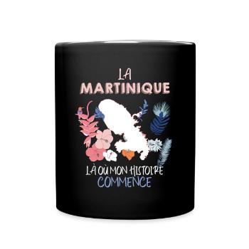 La Martinique ma Belle Histoire - Mug uni - noir - Devant
