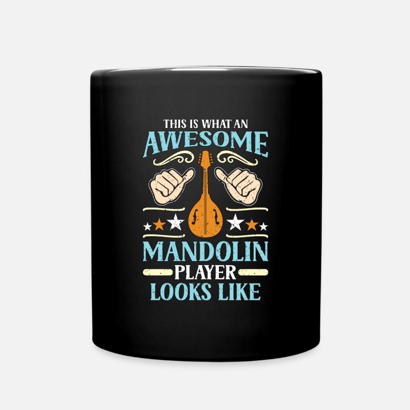 Mandolin This Is What An Awesome Bluegrass Music - Tasse einfarbig - Schwarz