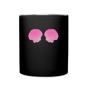 Sirène Sirène Conque Bra Bikini Costume - Mug uni - noir - Devant