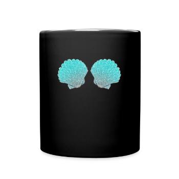 Sirène Sirène Conque Bra Bikini Costume - Mug uni - noir - Devant