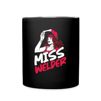 Welder Locksmith Girl - Full Colour Mug - black - Front