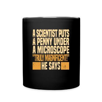 Biologiste biologiste Lustig - Mug uni - noir - Devant