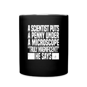 Biologiste biologiste Lustig - Mug uni - noir - Devant