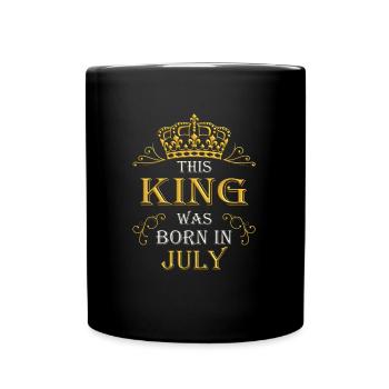 This king was born in July – July - Full Colour Mug - black - Front