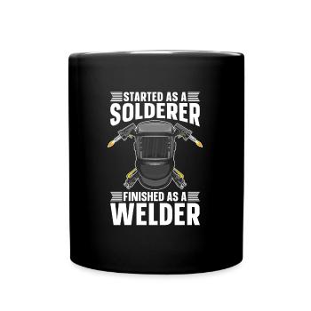 Welder Locksmith Solderer - Full Colour Mug - black - Front