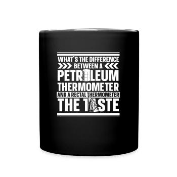 Petroleum Oil Field Oil Rig - Full Colour Mug - black - Front