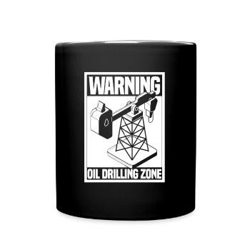 Oil Field Oil Rig - Full Colour Mug - black - Front