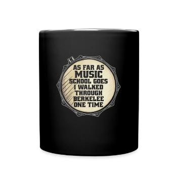 Caisse claire En ce qui concerne l’école de musique Percussion Drums - Mug uni - noir - Devant
