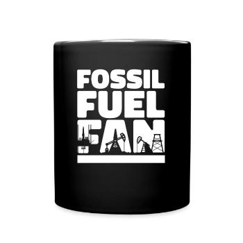 Oil Field Oil Rig Fossil - Full Colour Mug - black - Front