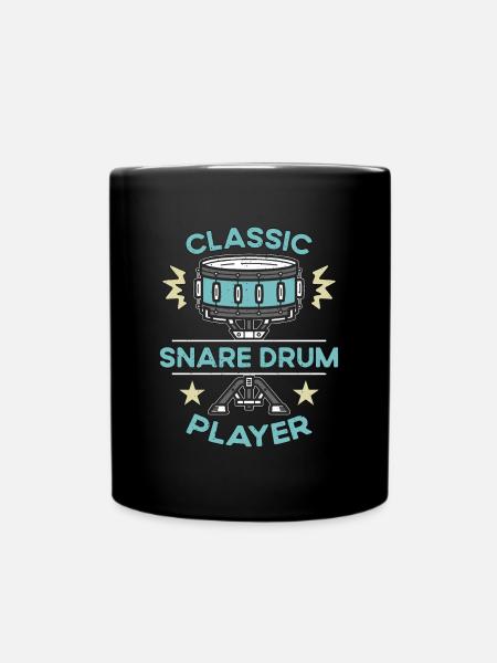 Snare Drum Classic Snare Drum Player Instrument - Tasse einfarbig - Schwarz
