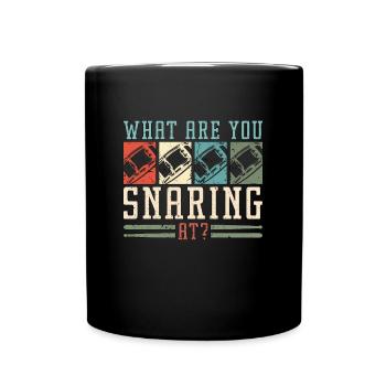 Caisse claire Qu’est-ce que tu colles Instrument rétro - Mug uni - noir - Devant