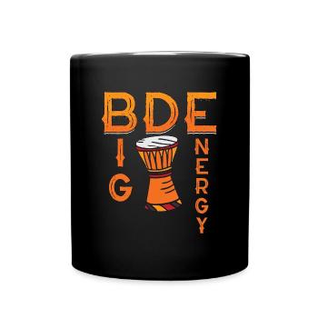 Djembe Big Djembe Energy Musical Instrument Drums - Full Colour Mug - black - Front