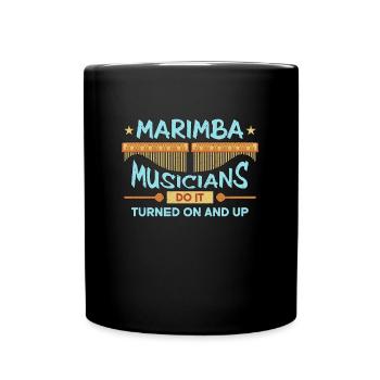Marimba Musicians Do It Instrument Marimba Player - Tasse einfarbig - Schwarz - Vorne