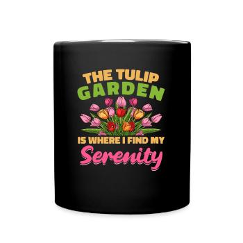 Tulpen Tulpen - Tasse einfarbig - Schwarz - Vorne