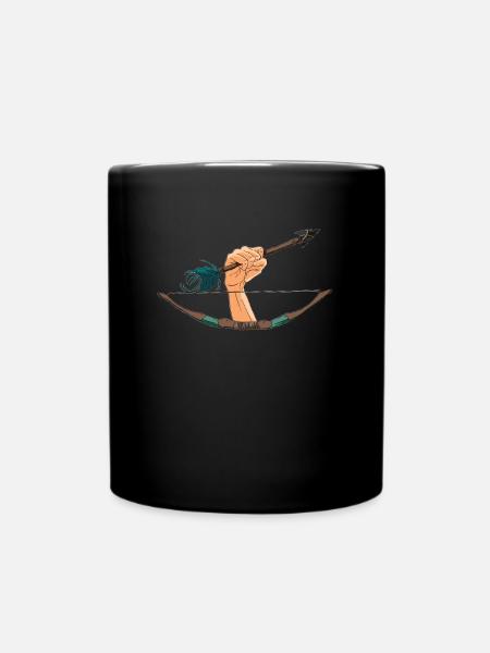 Archery Archery Archer Hand - Full Colour Mug - black