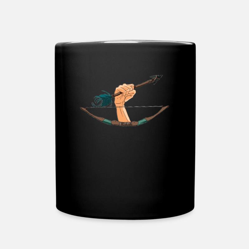 Tir à l’arc Tir à l’arc Archer Main - Mug uni - noir