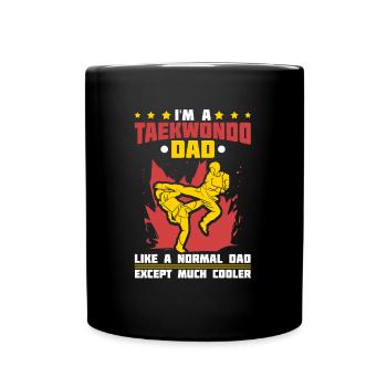 Taekwondo Père Taekwondo - Mug uni - noir - Devant