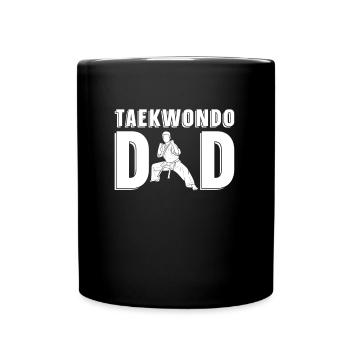Taekwondo Vater Taekwondo Vater - Tasse einfarbig - Schwarz - Vorne