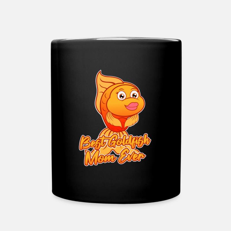 Goldfish Mom Ironischer Aquarienfisch - Tasse einfarbig - Schwarz