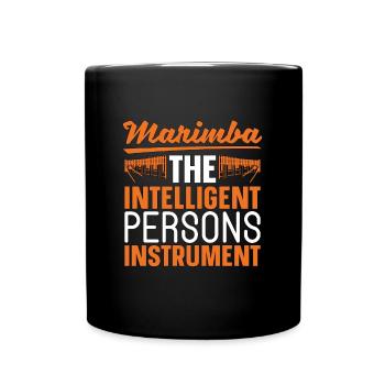 Marimba The Intelligent Persons Musical Instrument - Full Colour Mug - black - Front