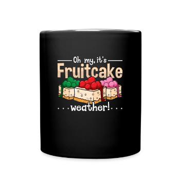 Gâteau aux fruits Oh mon c’est gâteau aux fruits Météo Cuisson - Mug uni - noir - Devant