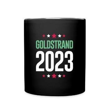 Goldstrand 2023 - Tasse einfarbig - Schwarz - Vorne