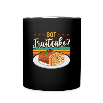 Fruitcake Got Fruitcake Retro Thanksgiving Baker - Full Colour Mug - black - Front