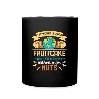Fruitcake The World Is Like A Baking Thanksgiving - Full Colour Mug - black - Front