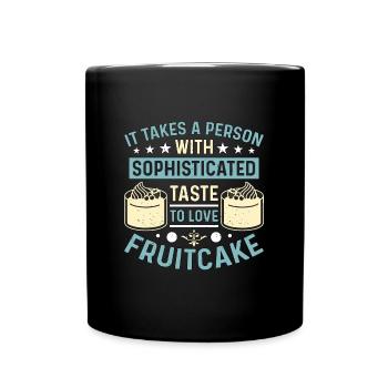 Fruitcake It Takes A Person With Nutty Cooking - Full Colour Mug - black - Front