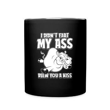 Kamel Je n’ai pas pété mes fesses t’a soufflé un baiser - Mug uni - noir - Devant