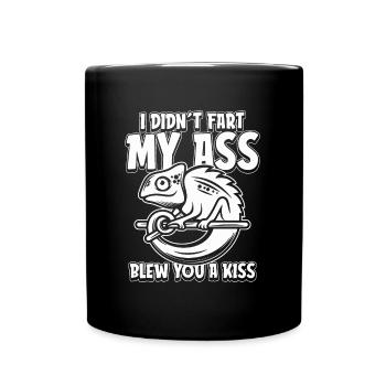 Chameleon Chamäleon - Tasse einfarbig - Schwarz - Vorne
