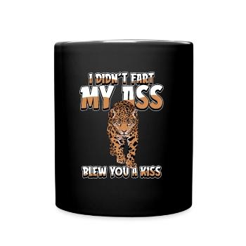 Jaguar Je n’ai pas pété mes fesses t’a soufflé un baiser - Mug uni - noir - Devant